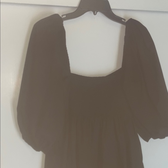 Abercrombie & Fitch Black Puff Sleeve Mini Dress size Large - Picture 8 of 12